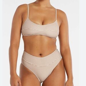 Zulu & Zephyr Finca gingham print bikini set